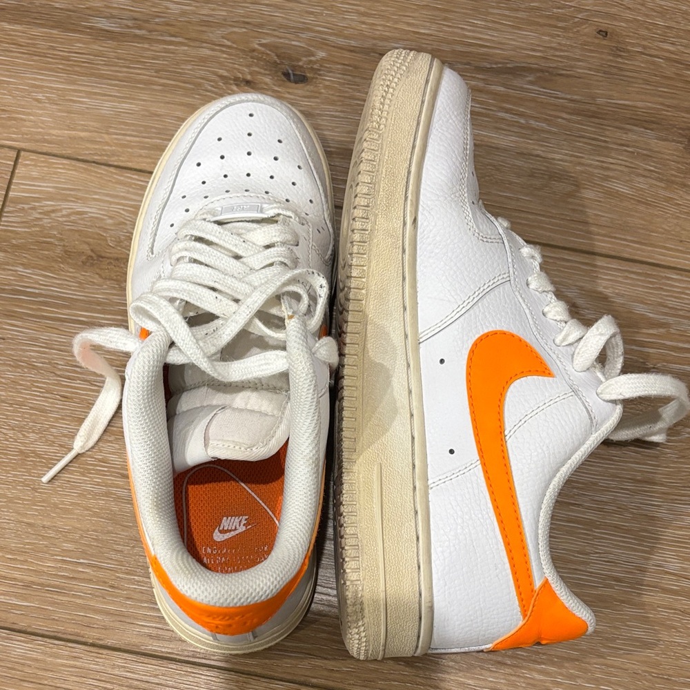 Nike women Sneakers with Orange Swoosh